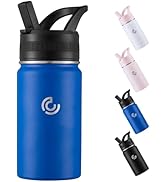 COKTIK Kids Water Bottle,14oz Stainless Steel Insulated Water Tumbler Leak-Proof,School Water Mug...