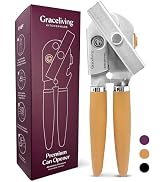 Graceliving Multifunction Magnetic Manual Can Opener and Bottle Opener, Heavy Duty Stainless Stee...