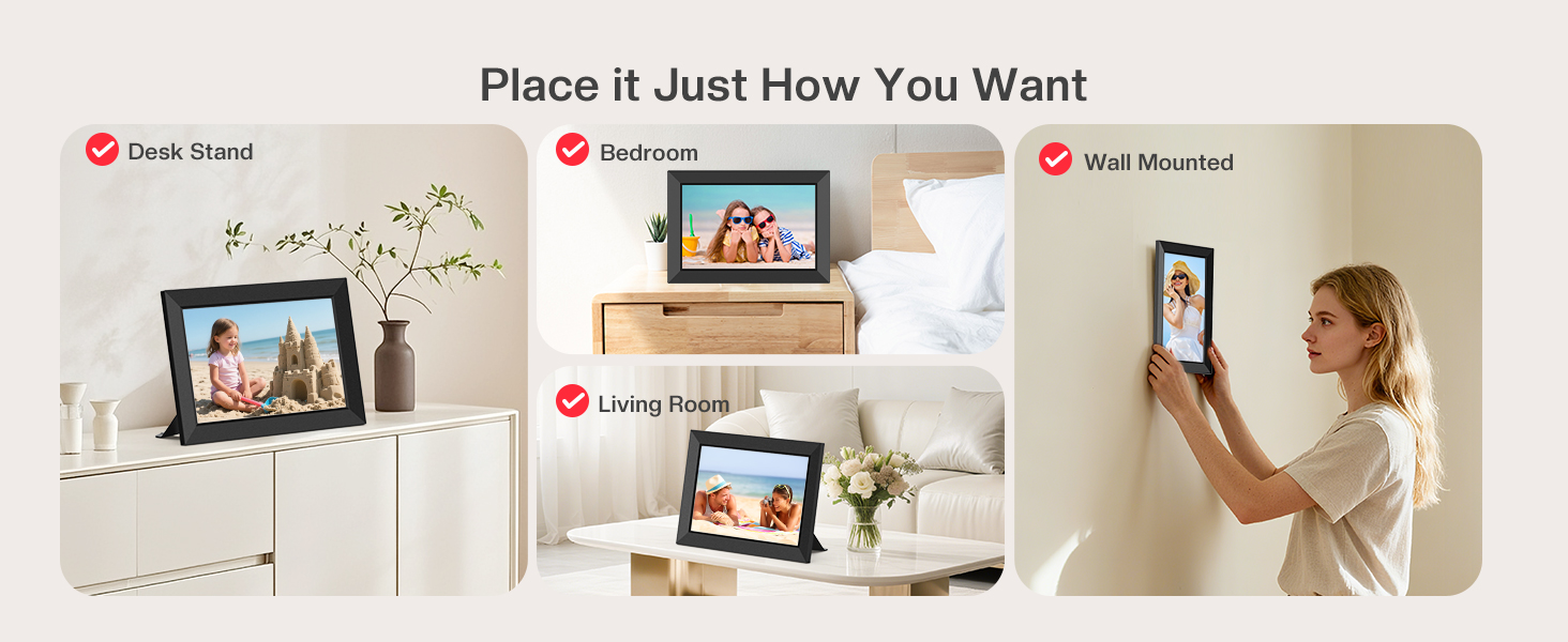 frameo digital frame wifi picture photo video share moment from phone
