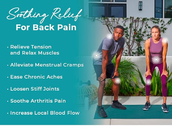 soothing relief tension relax muscles back pain cramps chronic aches soothe stiff joints arthritis