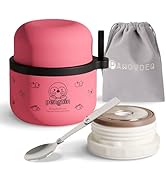 Pawovdeq 10 oz Kids Stainless Steel Soup Bento Lunch Thermos For Hot Food,Vacuum Insulated Food J...