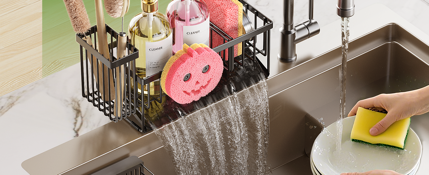 sink organizer rack for kitchen