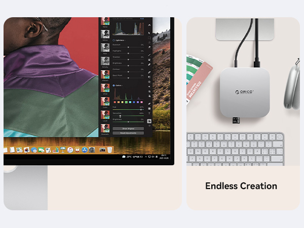 a computer monitor with a picture of a man on the screen.