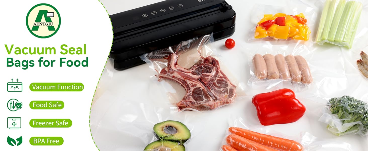 vacuum sealer bags for food 8x12