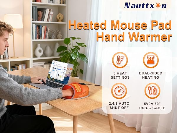 Heated mouse pad hand warmer - 5V2A USB Hand Warmer