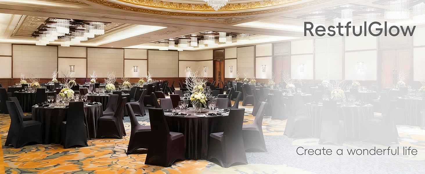 black round tablecloth