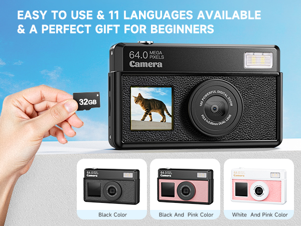 4k digital camera for photography mini digital camera point and shoot digital cameras for kids