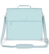 SUNEE Zipper Binder 3 Ring, 3 Inch O-Ring with Handle and Shoulder Strap, 600-Sheet Capacity, 5-T...