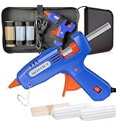 MONVICT Hot Glue Gun Kit, Mini Glue Gun with Carrying Case,20 Pcs Premium Glue Sticks, 10 Pcs Woo...