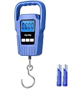 Digital Fish Scale Hanging Scale Fishing Scale,110lb/50kg Luggage Scale,Upgrade Large Handle &amp; Ba...