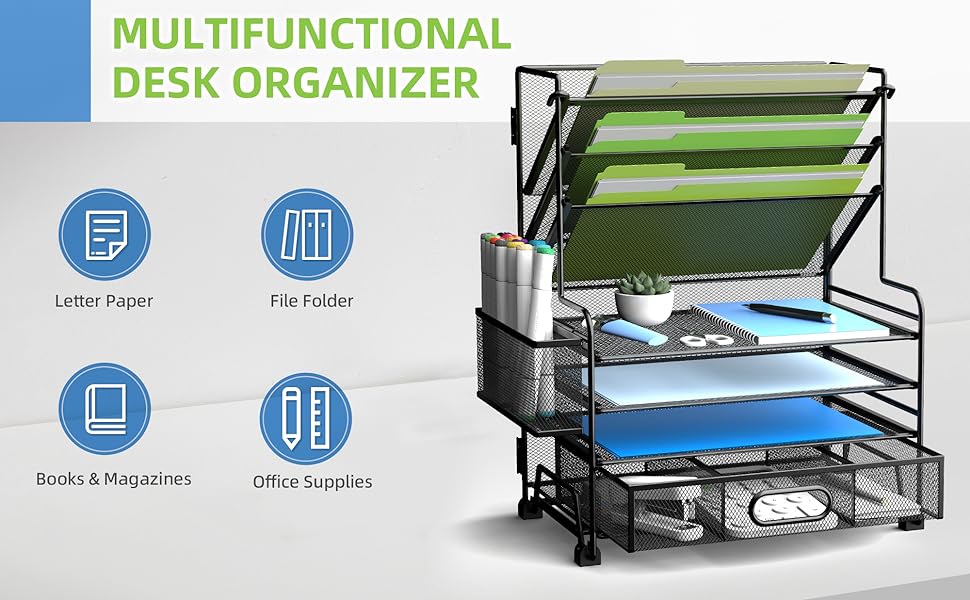 7 tier desk organizer