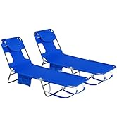 SunnyFeel Beach Lounge Chair, Backpack Reclining Beach Chairs Lay Flat, Face Down Tanning Chair, ...