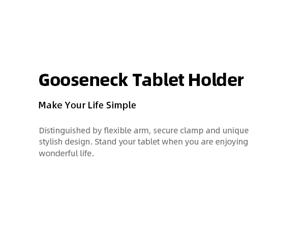 gooseneck ipad tablet holder