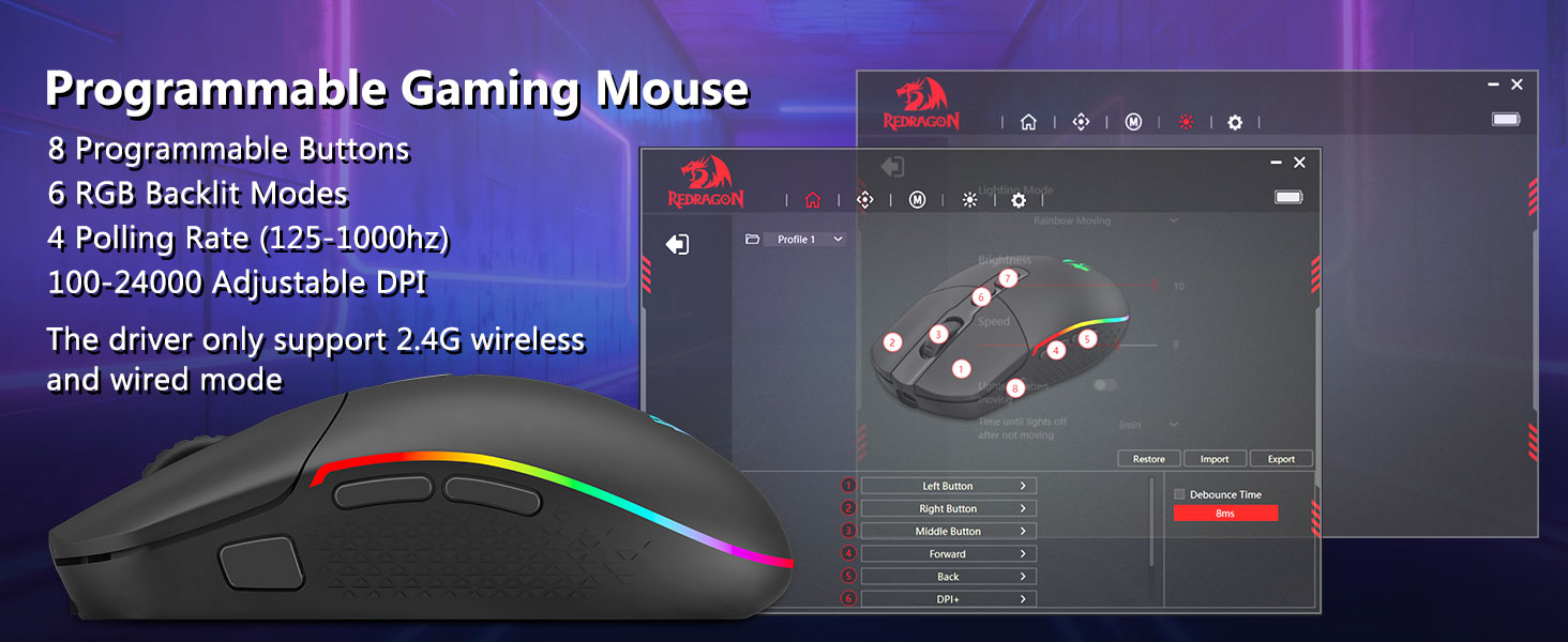 Programmable Gaming Mouse