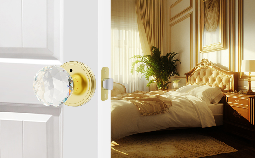 glass door knobs
