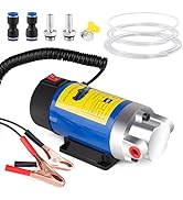 Oil Extractor Pump 12V 100W, Ultra-Quiet Fluid Transfer Pump for Engine Oil, Transmission Fluid, ...