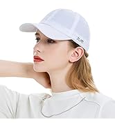 ZLYC Quick Dry Baseball Cap for Women Men Unstructured Sports Golf Tennis Hat