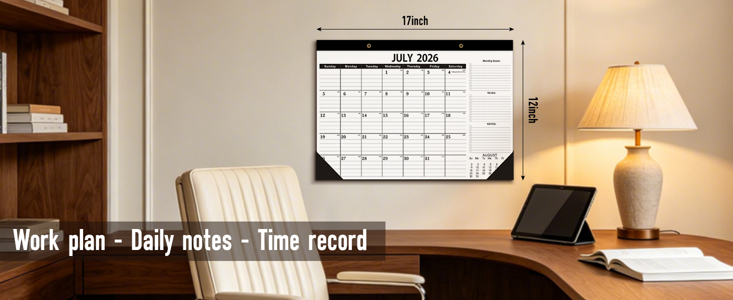 desk calendar 2026-2027