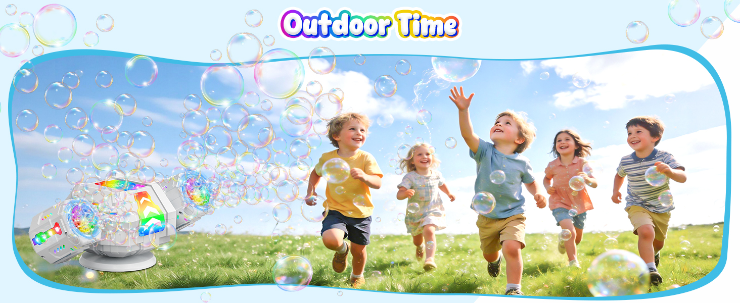 big bubble machine for outdoor time