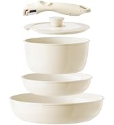 Redchef Ceramic Pots and Pans Set Non Stick, Nonstick Kitchen Cookware Sets, Non Toxic Pots and P...