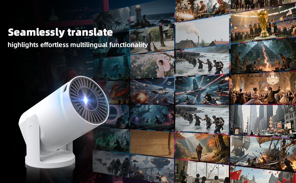 projector;mini projector;portable projector;projector with wifi and bluetooth;projector for bedroom