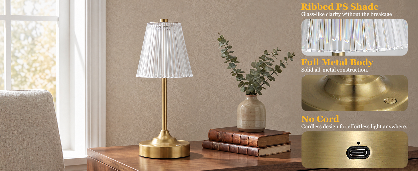 rechargeable table lamp cordless