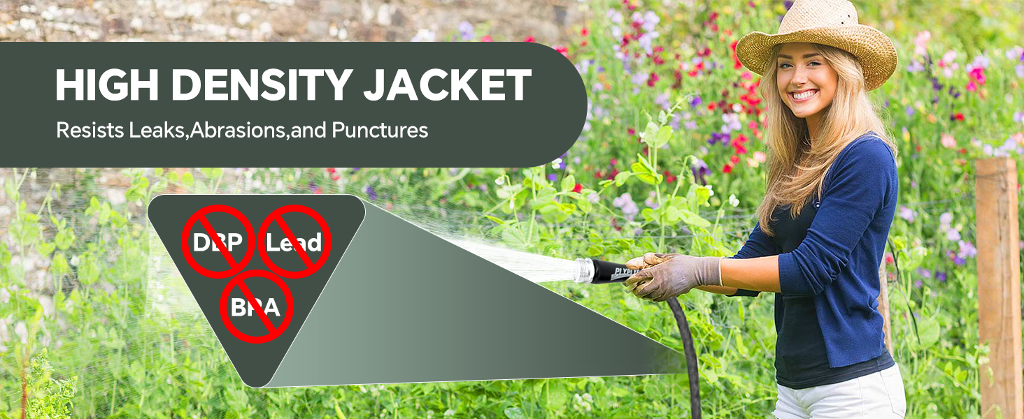 HIGH DENSITY JACKET GARDEN HOSES 25ft 50ft 100ft