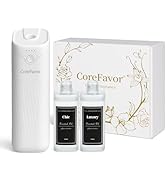 CoreFavor Ultrasonic Aroma Diffuser with 2x120ml Essential Oil, Portable Battery-Operated Cold Ai...