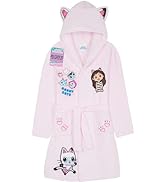 Get Trend Fleece Bathrobe for Girls, Teens, Dressing Gown, Soft Hooded Robe, Cozy Loungewear, Sle...