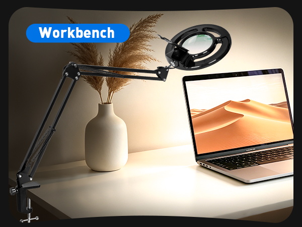 workbench light Painting magnifying glass with light lighted magnifying glass magnifier with light