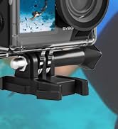 SVBONY SvGo2 Action Camera 4K30FPS, 5X ZoomTouch Screen Sports Camera, 100FT Waterproof Housing U...