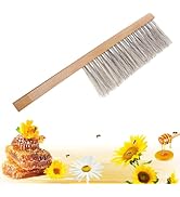 Acostop Beekeeping Brush for Beekeepers - Natural Horsehair Bee Brush with Wooden Handle, Bee Hiv...