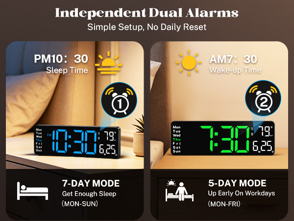 led wall clock