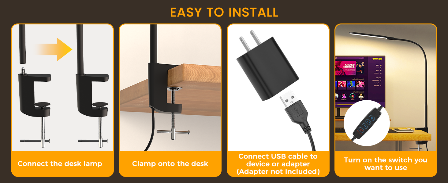 dimmable clip on lamp