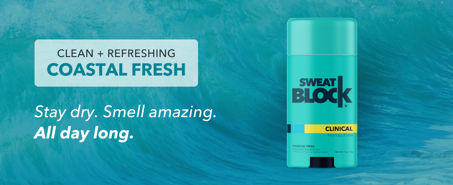 sweat block everyday antiperspirant deodorant stick men women 24-hour degree odor protection