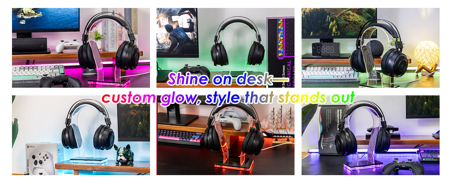 rgb headphone stand