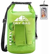 HEETA Waterproof Dry Bag for Women Men, 5L/10L/20L/30L/40L Roll Top Lightweight Dry Storage Bag B...