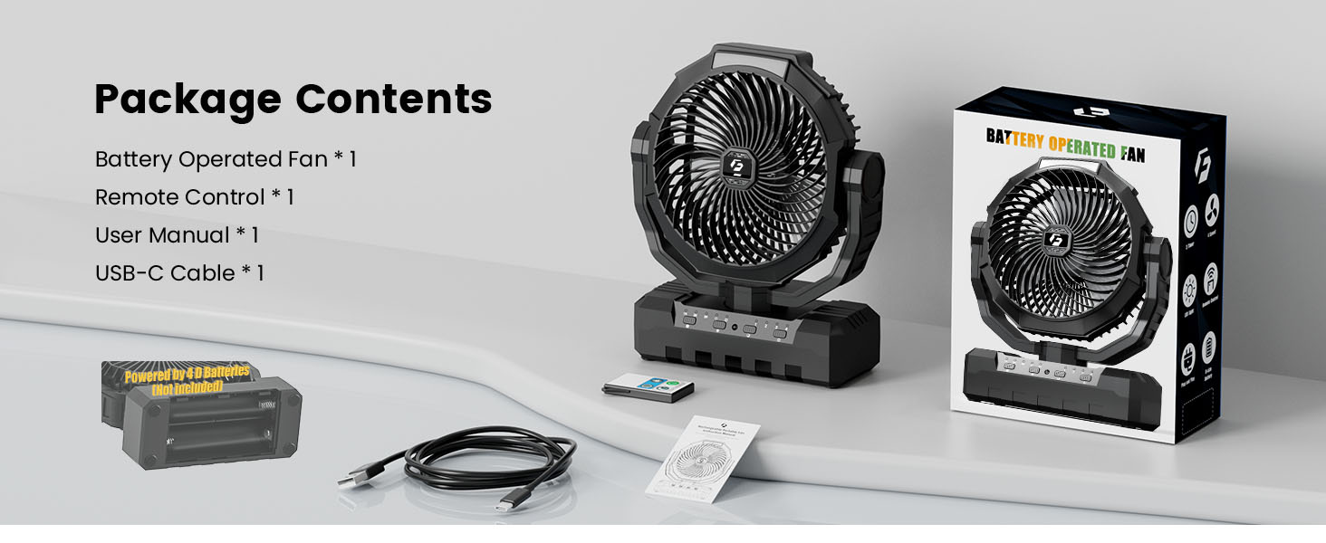 Battery Powered Fan