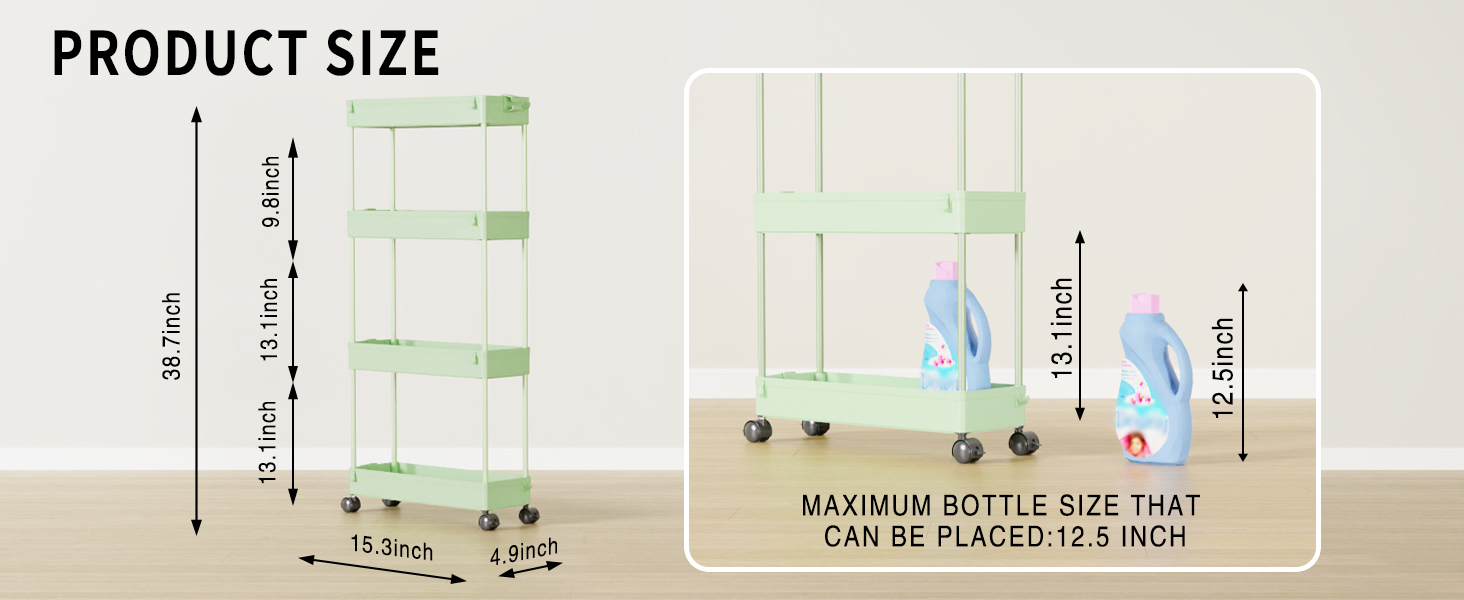 bathroom rolling cart