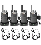 Maycall 558 4 Pack Walkie Talkie Two Way Radio for Adults with Earpieces FRS 2 Way Radio Type C P...