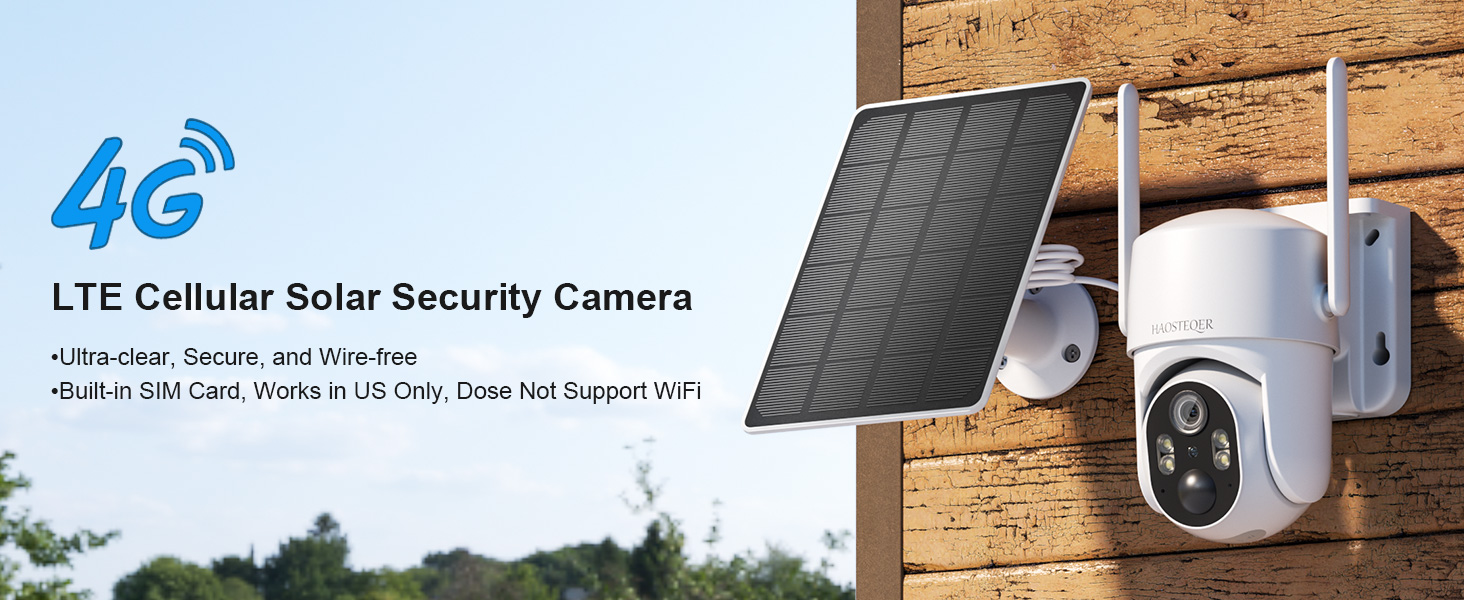 4G cellular wireless camera without wifi