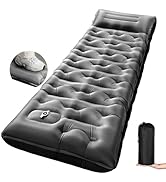KASBAH Camping Sleeping Pad,Extra Wide 6 inch Thick Inflatable Sleeping Pads with Built-in Foot P...