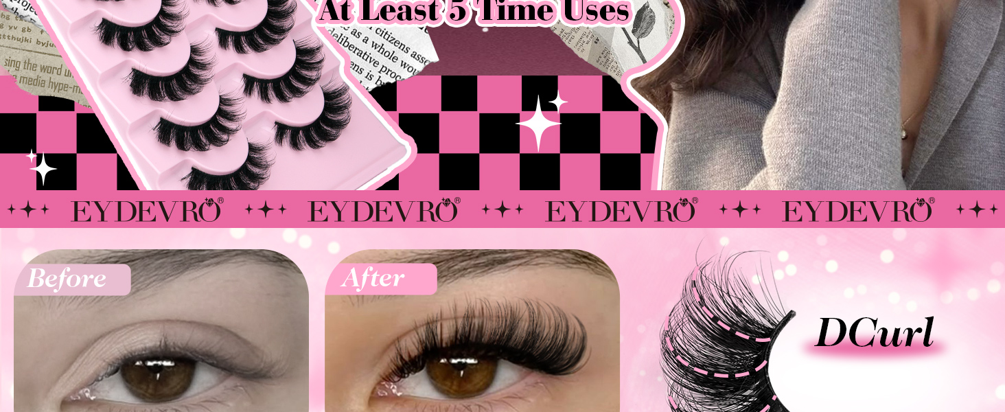 D Curl Fluffy Lash Clusters