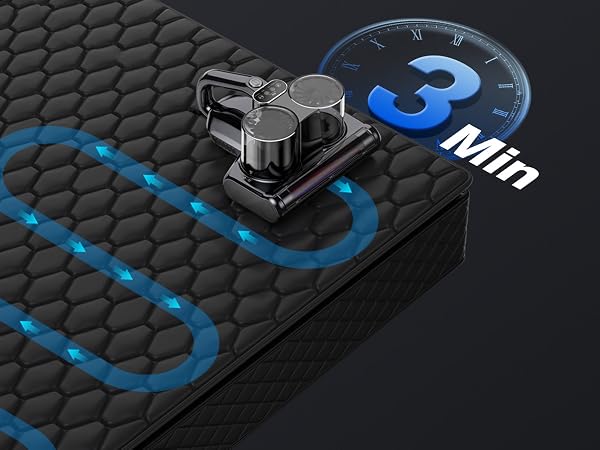 mattress vacuum with widened suction port