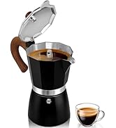Belly Moka Coffee Maker Stovetop Espresso Maker 3 Cup Aluminum Moka Pot Percolator 5oz 150ml Easy...