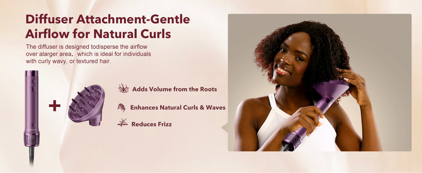 Diffuser Attachment-GentleAirflow for Natural Curls