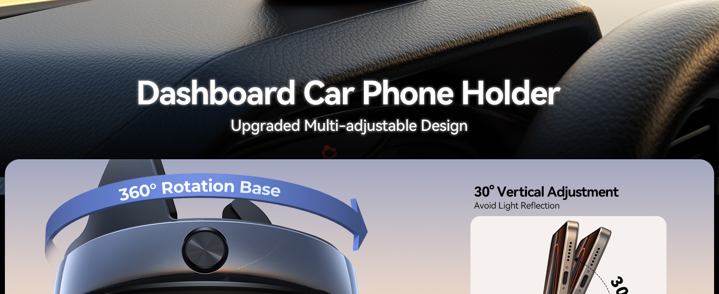 Dashboard car phone holder
