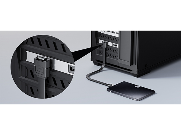 SATA III (6 Gbit/s) Straight Data Cable with Locking Latch for HDD/SSD/CD and DVD Drives