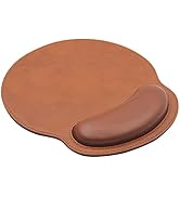 eyscar Leather Mouse Pad Wrist Support Ergonomic Memory Foam - Lightweight Rest Nonslip Mousepad ...