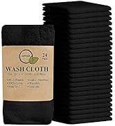 Softolle 100% Cotton Ring Spun Wash Cloths – Bulk Pack of Washcloths – 12x12 Inches – Wash Cloth ...